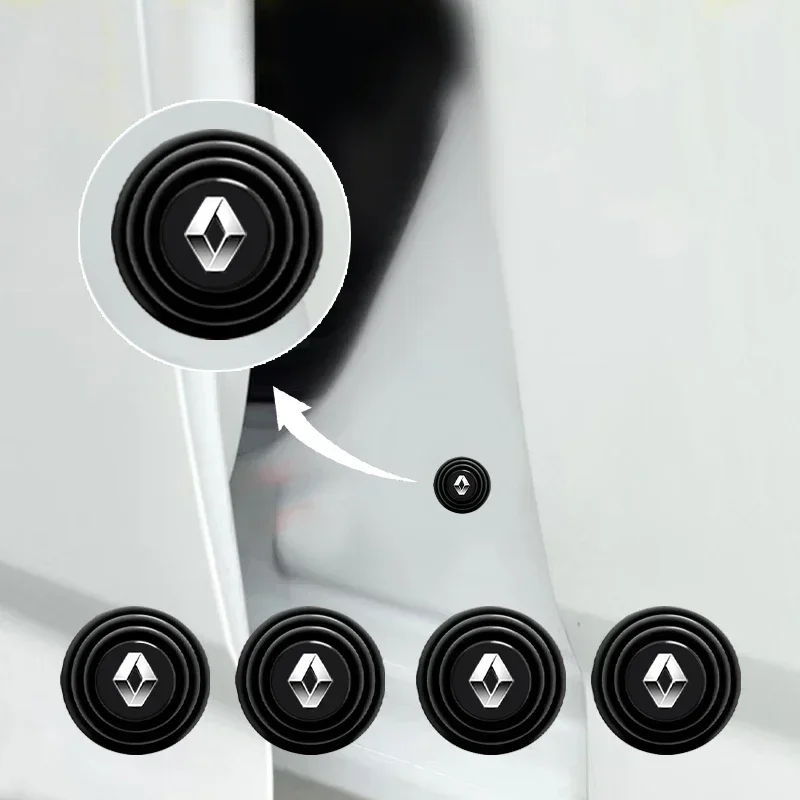 Car Anti-Collision Pad Shock Absorption Buffer Sticker For Renault Megane 2 3 Twingo Clio Talisman Captur Trafic Car Accessories