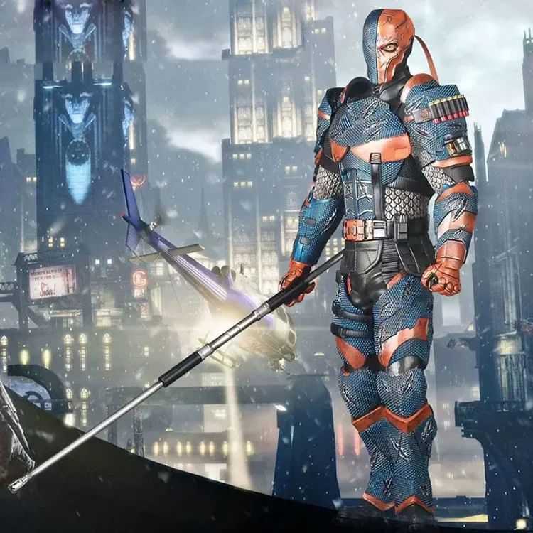 

Фигурка героя комиксов Marvel DC Deathstroke, 12-дюймовая статуя, Игрушечная модель куклы