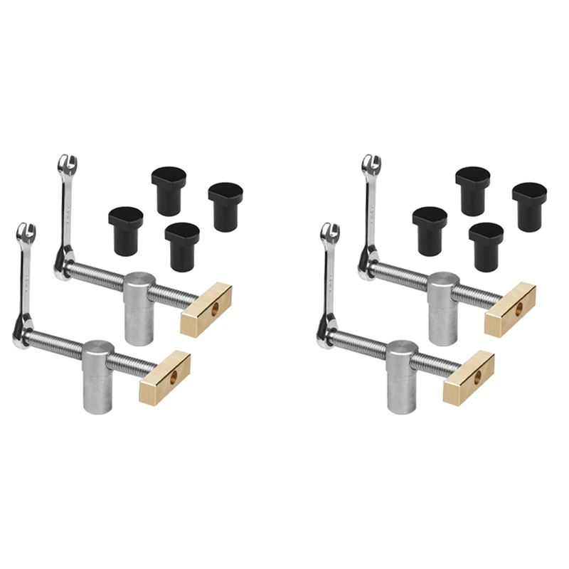 

4Set Woodworking Bench Dog Clamps With Bench Dog Stop Sets, Clamp Fixture Vise Benches Joinery Carpenter Tools(20Mm) B