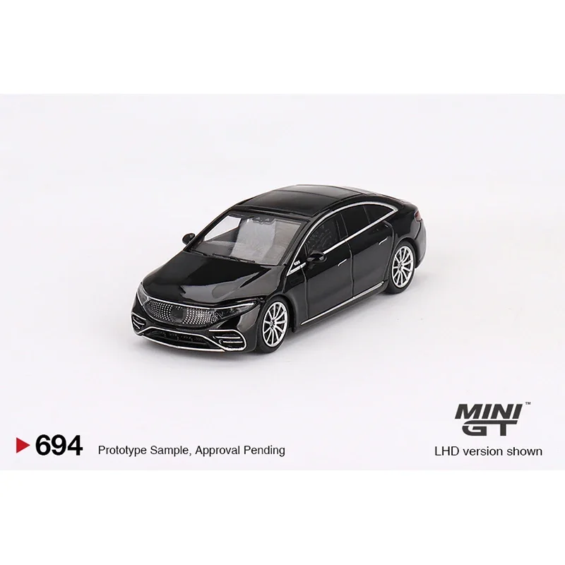 MINIGT 694 1/64 EQS 580 4MATIC Black Diecast Diorama Car Model Toys  car toy