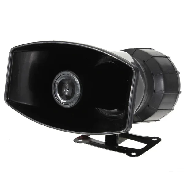 5 Sound 300dB 12V Car Truck Air Horn Loud Multipurpose Speaker Police Siren Horn Megaphone Emergency MIC PA System