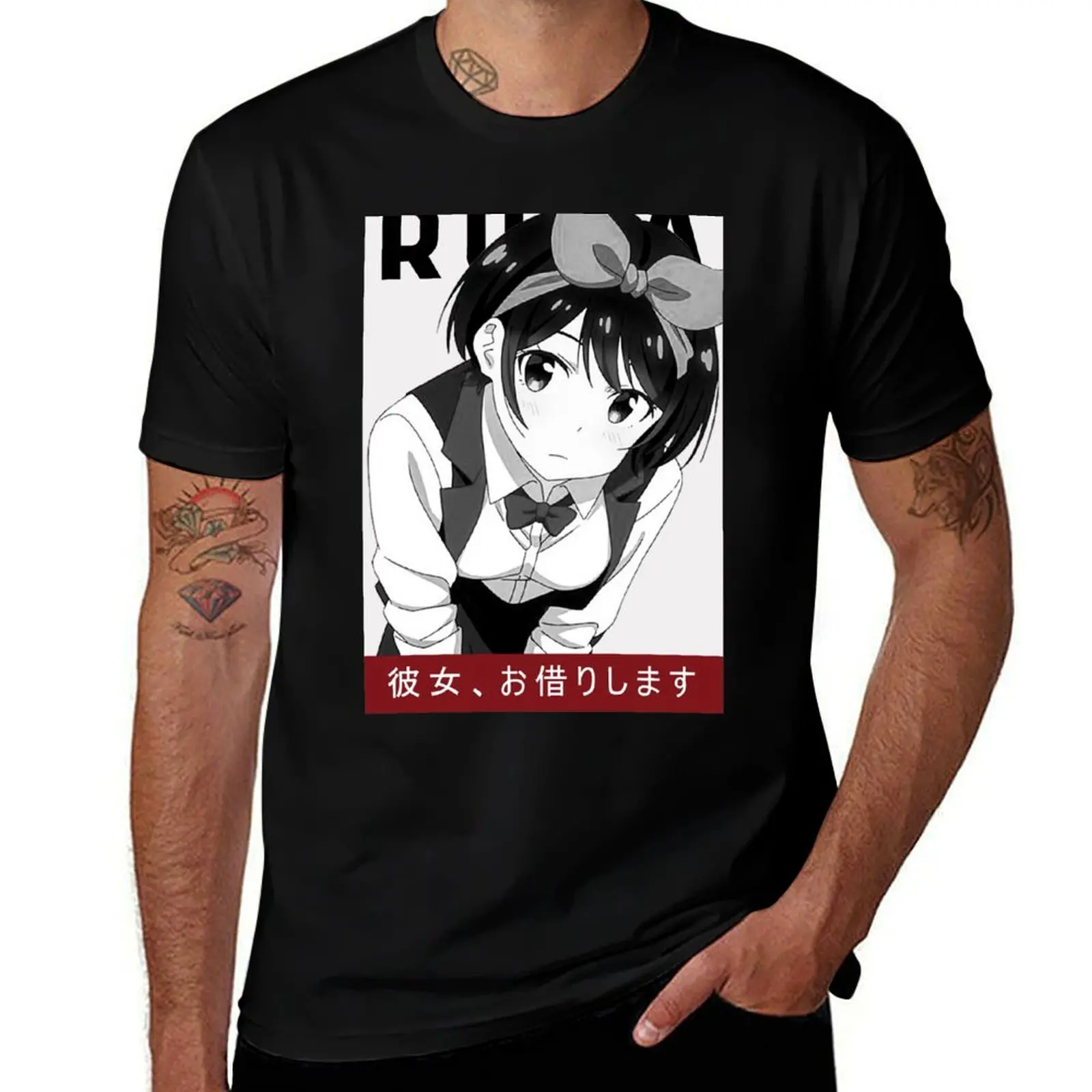 Ruka - Rent-a-Girlfriend T-Shirt Fashion Print Casual Short Sleeve T-Shirt