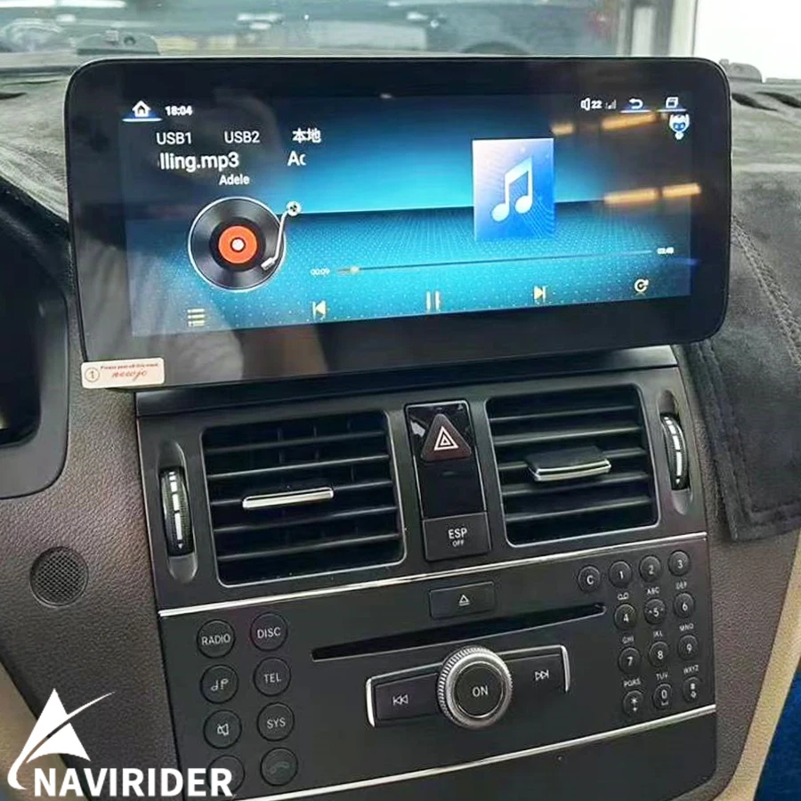 10.25'' GPS Multimedia Video Player HU For Benz GLK 280 GLK300 GLK350 GLK260 GLK200 X204 GLK 2009-2012 Android Screen CarPlay