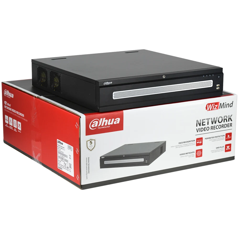 Dahua  NVR608H-32-XI 32CH DeepinMind AI Network Video Recorder 4K Intelligent NVR 8SATA HDMI Analytics Enterprise Surveillance