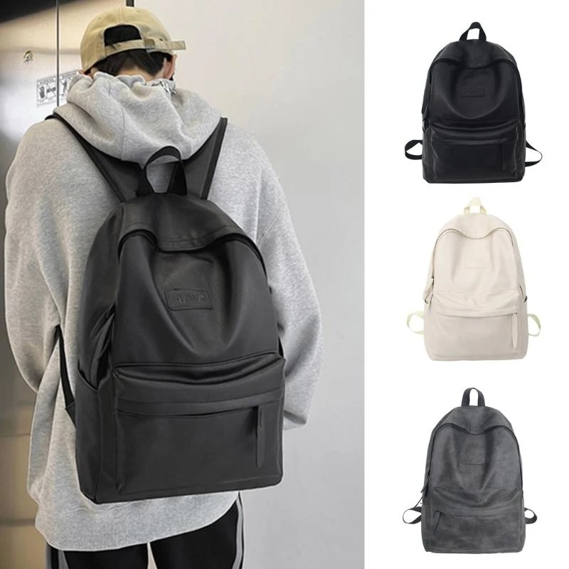 

C9GB PU Leather School Backpack Girls School Bag Fashion Ttravel Bags Laptop Backpack Students Daypack Female Bookbag