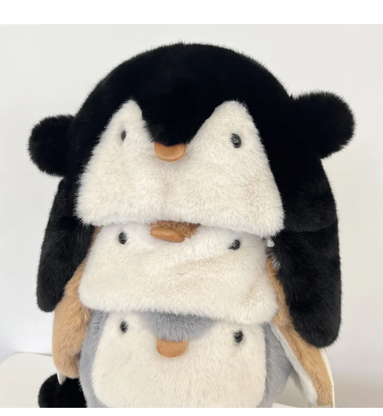 Cartoon Animal Furry Penguin Winter Ladies Warm Hat Suitable For Mountaineering Skiing Outdoor Cycling Ladies Hat