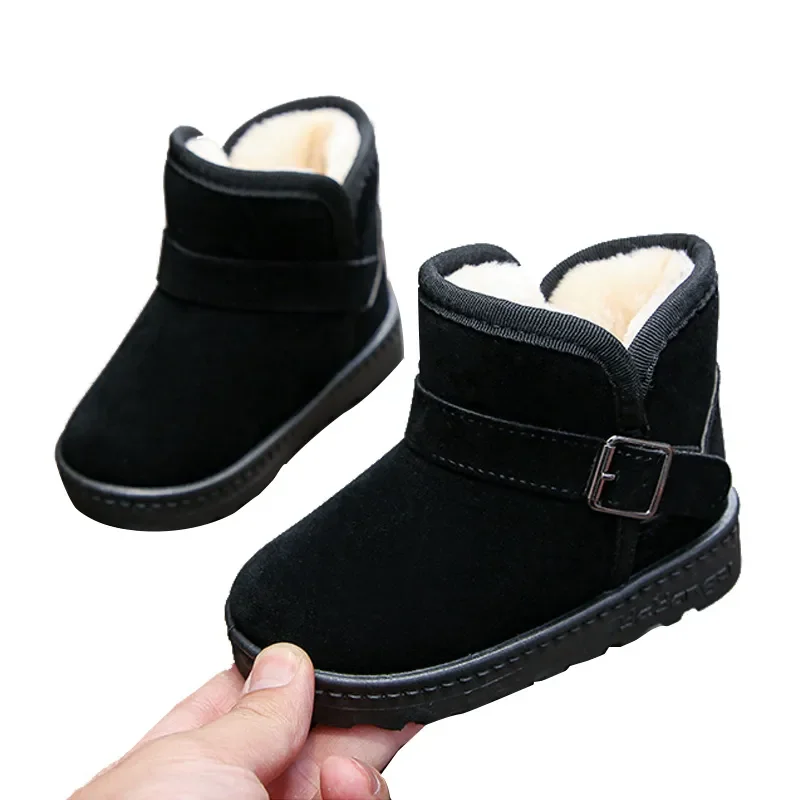 Bottes de neige chaudes en coton pour enfants, baskets décontractées pour garçons et filles, chaussures pour enfants, mode, hiver