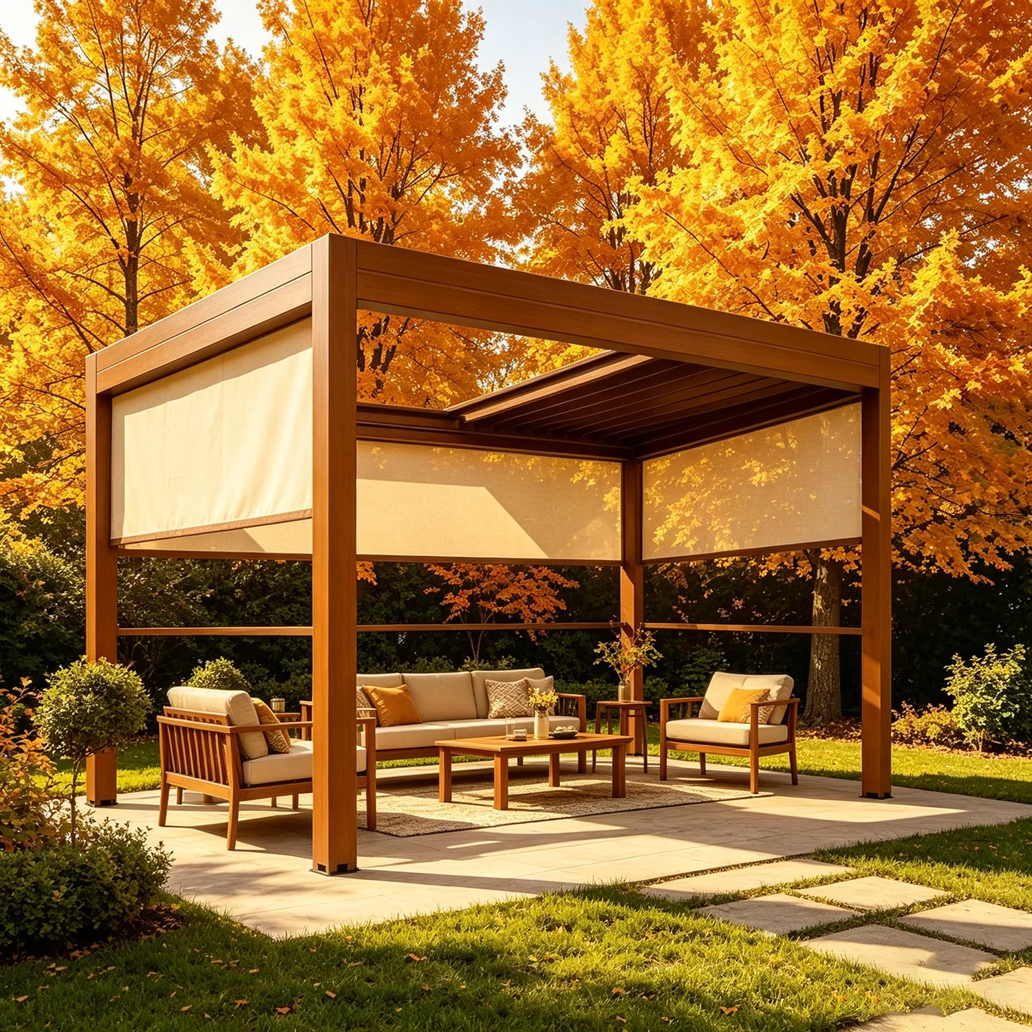 Настраиваемая алюминиевая перг – обзор и цена Outdoor Furniture Gazebo