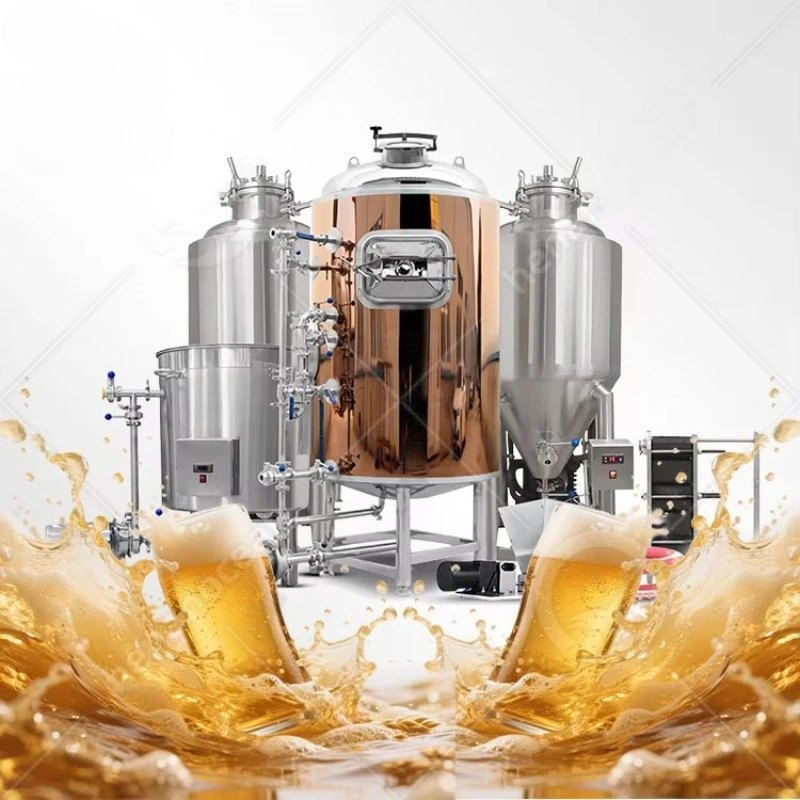 FOODLINE Customized 200L 300L 1000L Brewery Plant Mini Craft Beer Micro Brewery Small Beer Brew Kettle Price