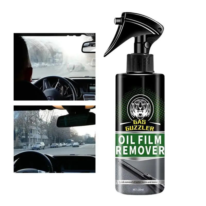 Oil Film Clean Agent 100ml Glass Deep Cleaning Oil Film Cleaner Glass Oil Film Agent For Driving Safety For Cosmetic Mirror