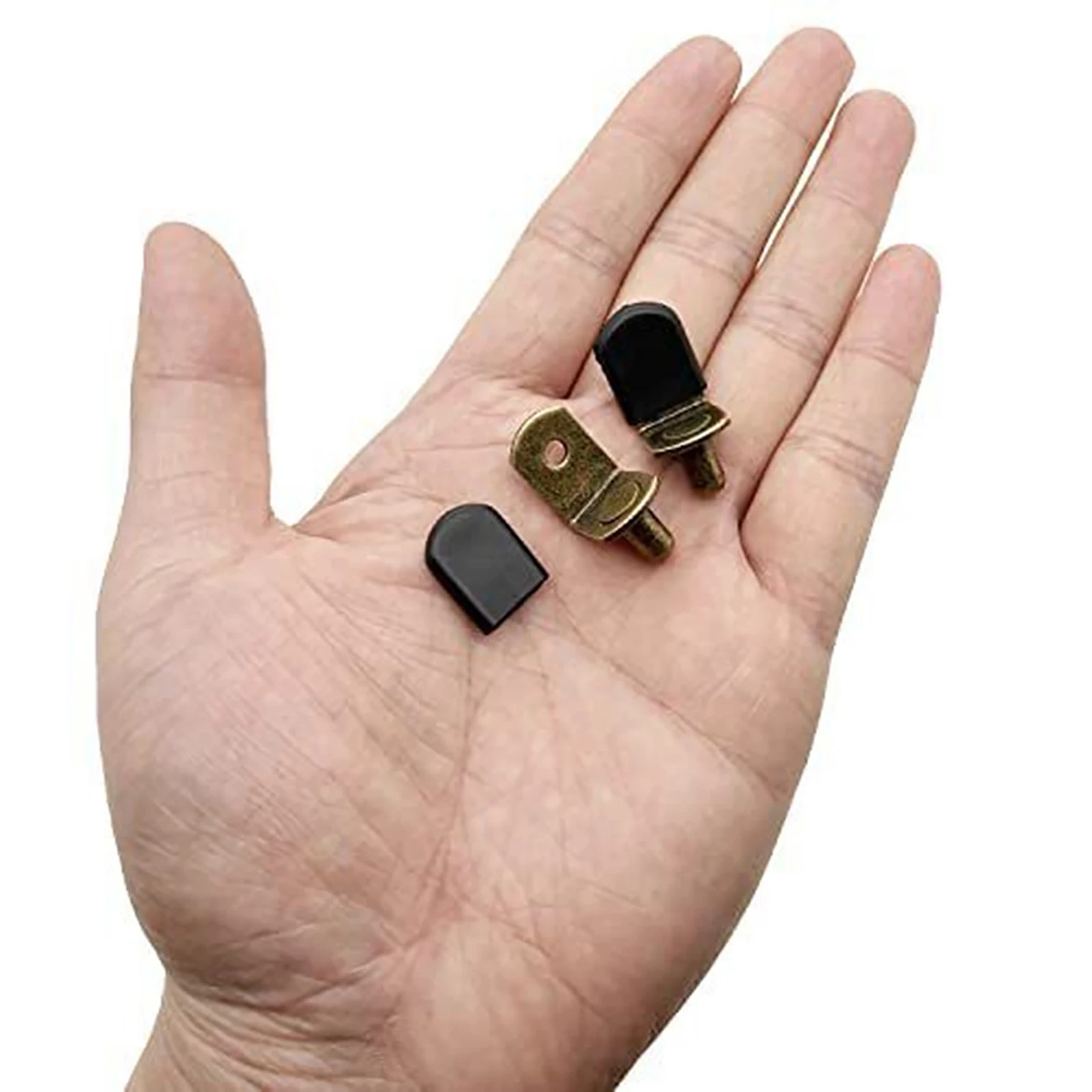 40Pcs Wholesale Bronze L-Shaped Support Pins Accessories For Cabinets W/ 1/4 Inch Hole Shelf Entertainment Centers Bookcases