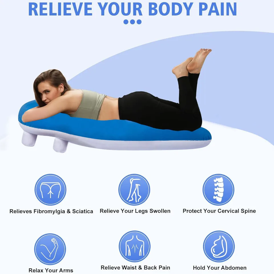 Multifunctional Face Down Sleeping Pillow Inflatable Retinal Detachment Patient Sleep Retinal Lying Cushion