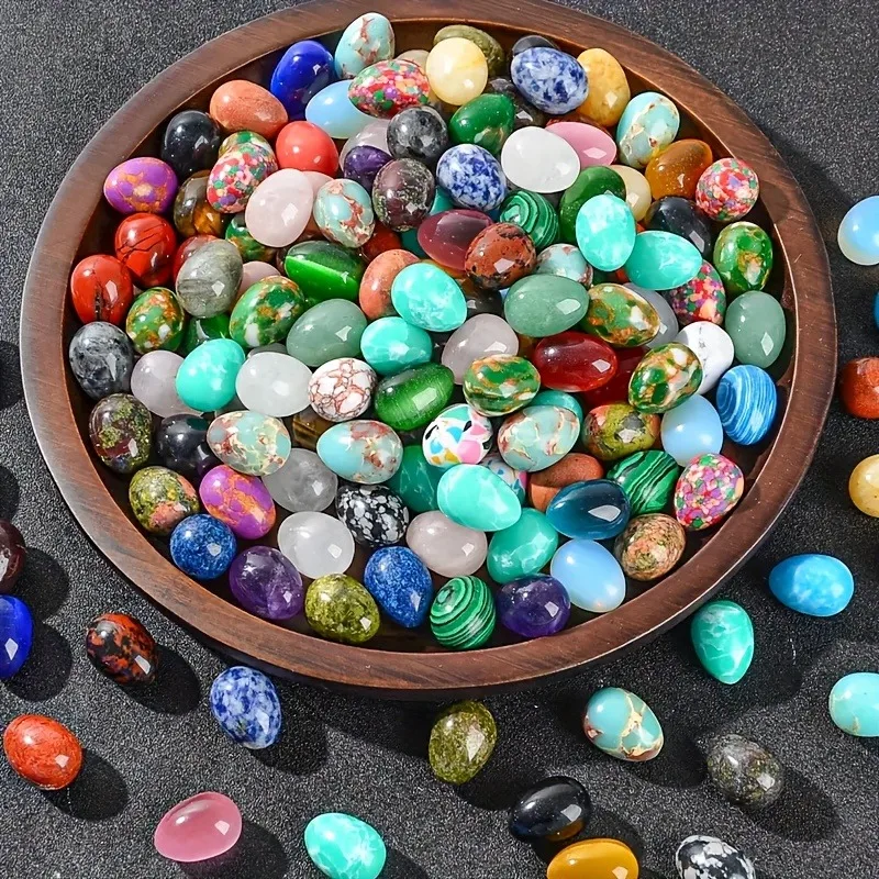 20pcs natural crystal beads, perfect for DIY jewelry accessories/fish tanks, flower pots, garden decoration materials.