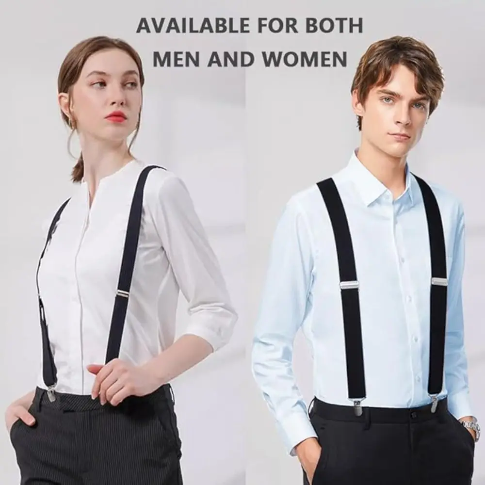 Men's Adjustable Elastic Clip-On Suspenders