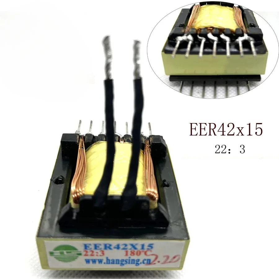 Pulse Transformer EER42x15 EER43x15 22:3 1PC  Temperature 180℃ For Inverter Arc TIG Welding Machines Middle Board 14 Feet