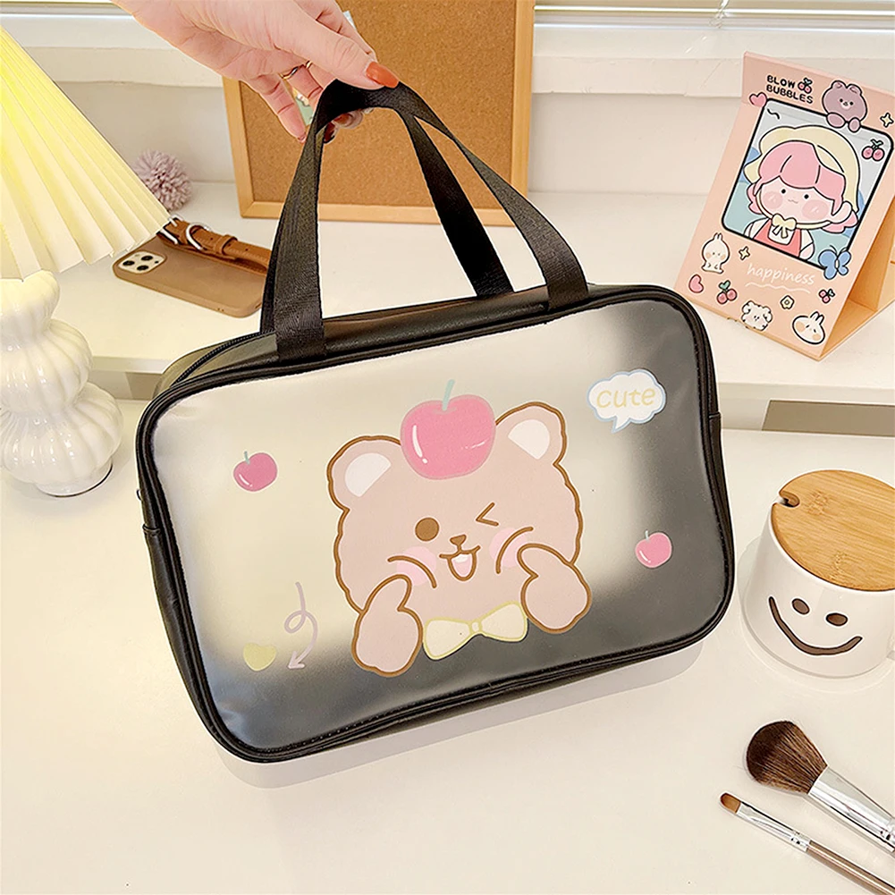 Trousse Toilette Fille Cute Cartoon Waterproof Toiletry Bag High Quality Not Easy To Break Durable For Cosmetic Brush Wash Bags