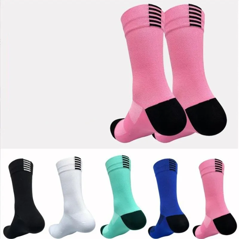 

Men Cycling Socks Running Quick Dry Medium Cylinder Men and Women Sports Fitness Running Basketball Socks 1/5 Pairs