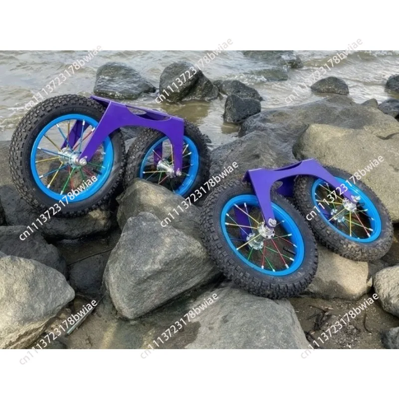 Off-road bike roller skate knife rack, double large wheels, single-row skate stand, inflatable wheels