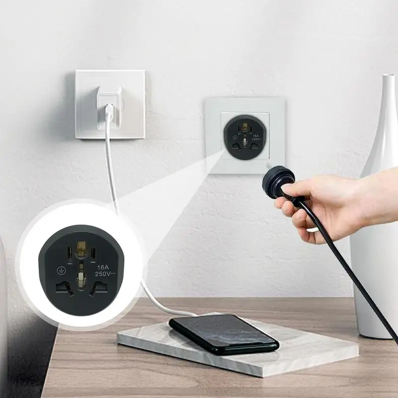 Eu German Conversiestekker Adapter Universalia Power Socket Wandkabel Stekker Reisadapter Stopcontact Type F Plug Converter Adapters