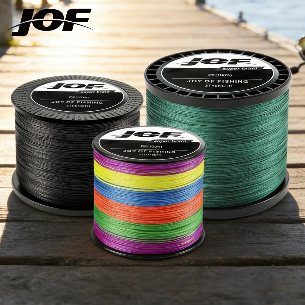 

JOF X8 Braided Fishing Line 300M/500M/1000M 8 Strand PE Multifilament 8 Braid Wire 0.14mm-0.5mm Test Carp Fishing Accessories