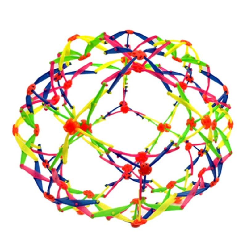 New 1/2pcs Expandable Magic Ball Large Retractable Ball Toy Stress Relief Breathing Ball Colorful Magic Toy Yoga Relaxation Gift