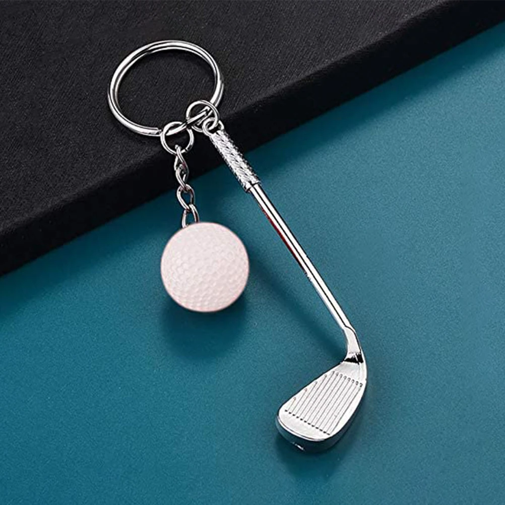 

6 Pcs Golf Ball Keychain White Blue Red Creative Hanging nament for Backpacks Gifts Golf Lover Durability Long Use