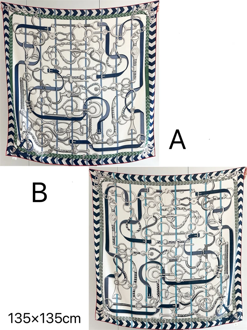 

Double Sided Scarf Wool Silk Blend Women Large Shawls Winter Luxury Warm Scarfs Bandanas 135cm Stole Christmas Accessories