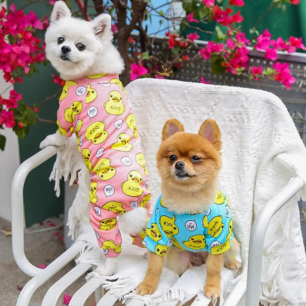 Pet Cloth Cozy Pajamas Tiny Outfit Doggie Jumpsuits Cat Clothing Protect Skin Pet Pajamas High Elasticity for Outdoor