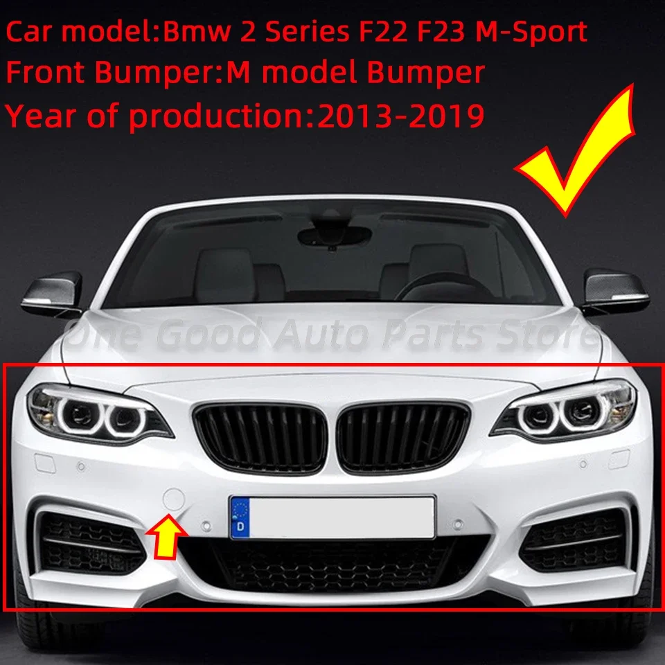 Front Bumper Tow Hook Cover Cap Shell For BMW 2 Series F22 Coupe F23 Convertible M-Sport 2013-2019 51118058061 Painted