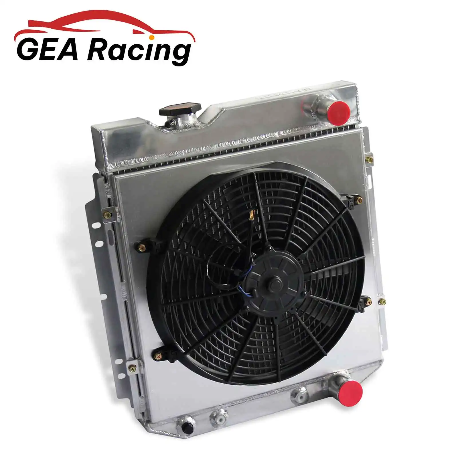 

3 Row Aluminum Radiator + Fan Shroud For Jeep Wrangler YJ TJ 4.0L 2.4L L4 L6 1987-2006 AT