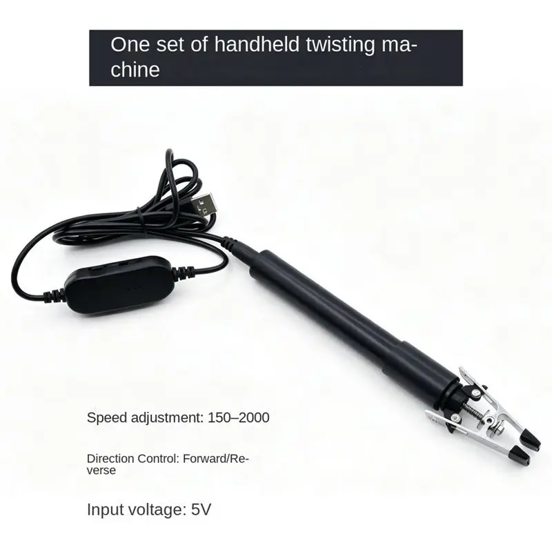 ABNL Adjustable Speed USB 5V Electric Wire Twisting Machine, Portable Handheld Wire Twister Tool, Forward-Reverse Functionality