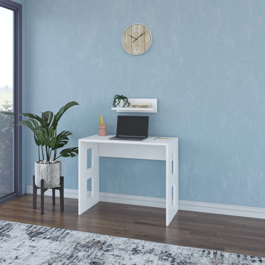 

Minimalist Home Office Computer Desk Workstation White