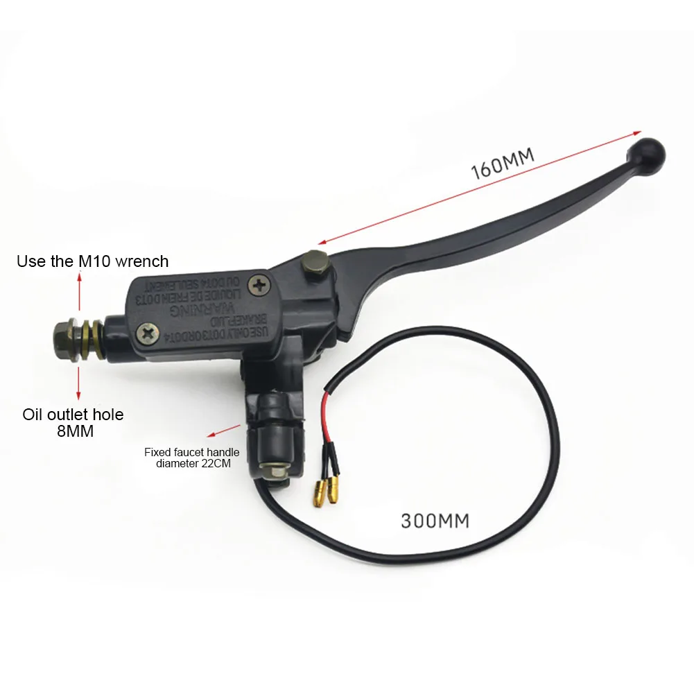 Brake Lever Handle eBike Brake Pump Scooter Modification Easy to Mount and Use Perfect for 50 250CC 4 Wheeler Quad Motorcycle