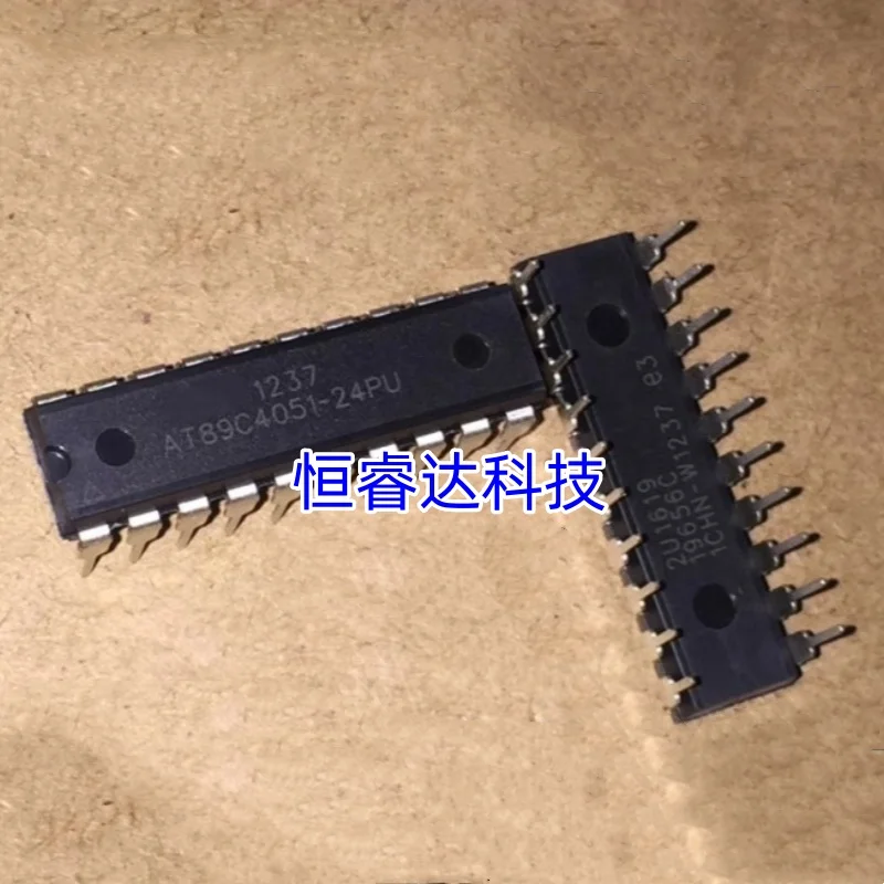 10PCS/LOT AT89C4051-24PU AT89C4051 DIP IC MCU 8BIT 4KB FLASH 20DIP 89C4051 DIP20