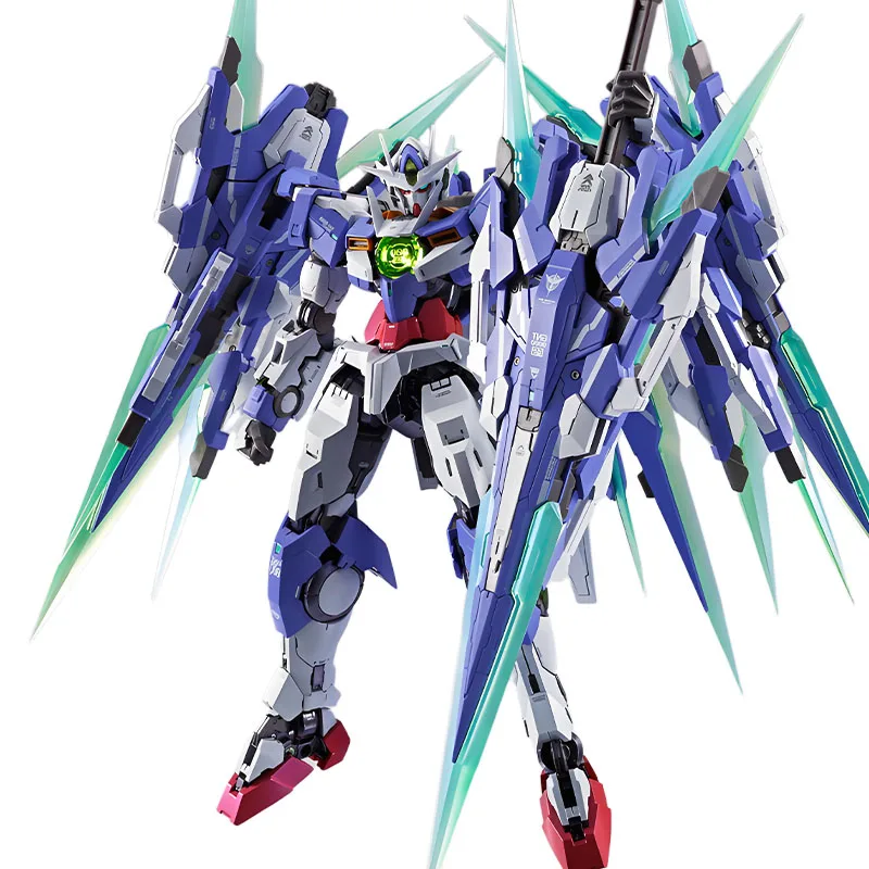バンダイオリジナルメタルビルドシリーズ GNT-0000/FS 00 ガンダム Qan(T) フルセイバーアニメフィギュア組立モデルおもちゃグッズモデル