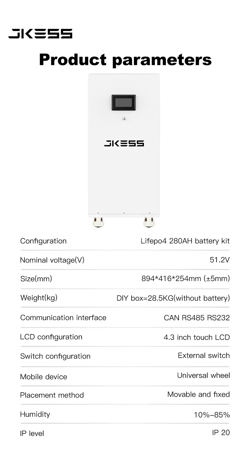 JKBMS JIKONG V19 Wechselrichter Smart BMS 8S 16S 24V 48V 200A Lifepo4/Li-Ion/LTO Aktiver Balancer Haushaltsenergiespeicher 2A – Detail 2