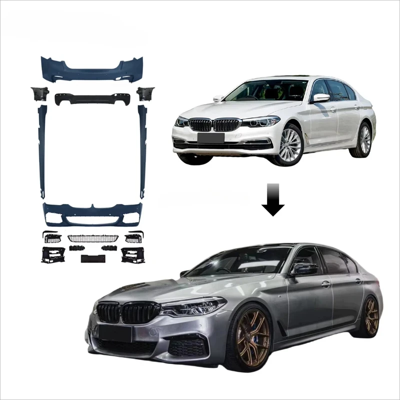 

% Fitment 5series G30 Pre Bodykit 2018-2020 Upgrade to G30-tec Sport Facelift Car Bumper Side Skirts