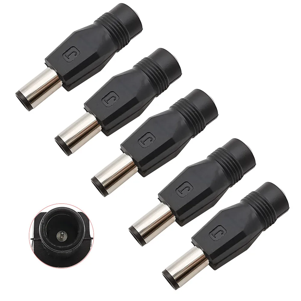 7.4*5.0mm DC Power Plug Chargable Converter 5.5x2.1mm DC Female Jack to 7.4x5.0 mm DC Male Plug With Pin Connector For HP Laptop