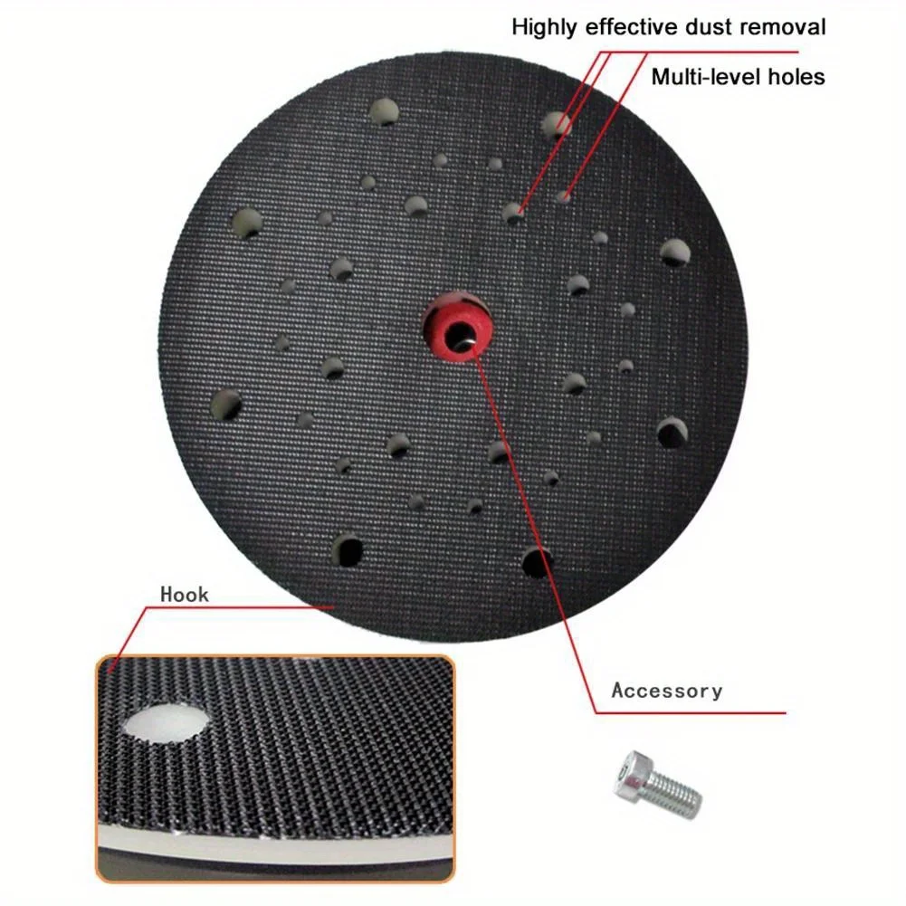 Apply to  Festool 6 Inch 33-Hole Back-up Sanding Pad Thread  Hook Loop Disc Grinding Pads Abrasive Electric Sandpaper Machine