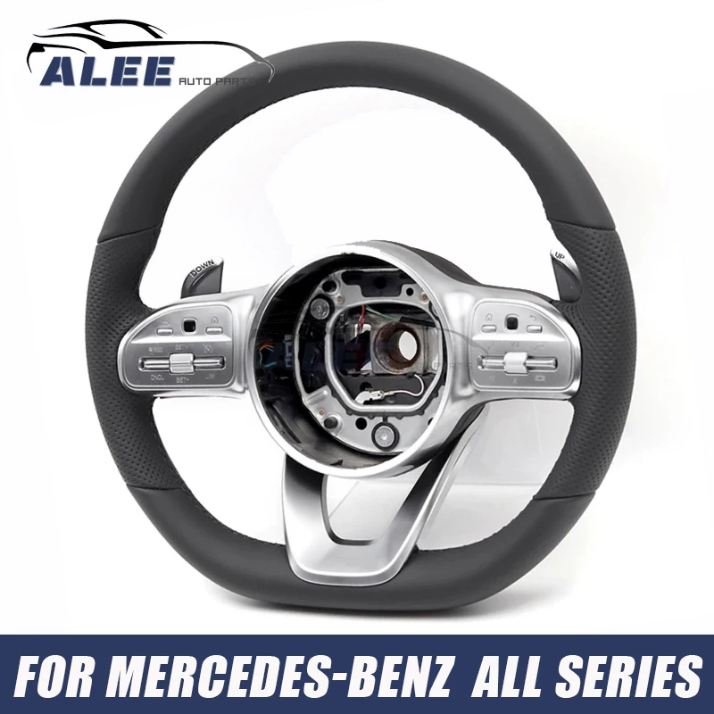 

Car Nappa Leather AMG Steering Wheel Fit for Mercedes-Benz W205 W205 W212 W213 W218 W177 W176 A B C E GLC Class Car Accessories