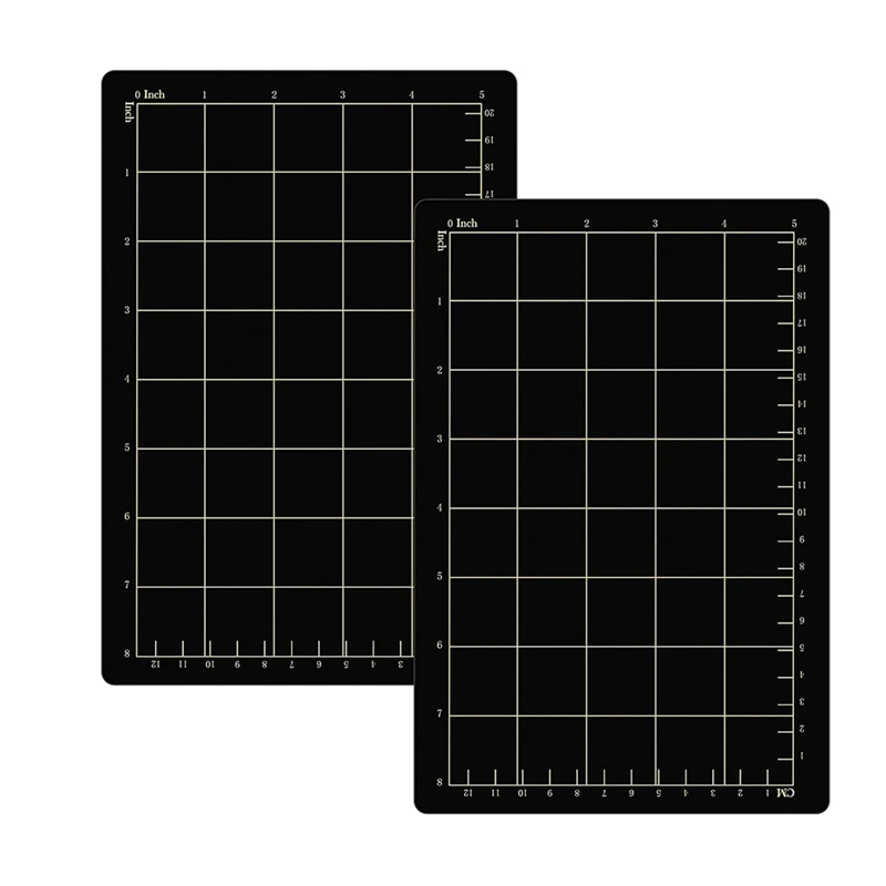 2Pcs 9X6 Inch Magnetic Cutting Mat Grid Magnetic Spacers Embossing Machine Die Mat Cutting Magnetic Spacers