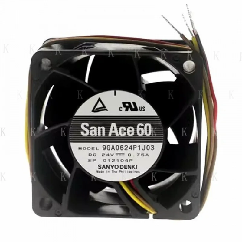 

C FOR Sanyo 9GA0624P1J03 6038 DC24V 0.75A 6CM 4-Wire PWM Silent Cooling Fan