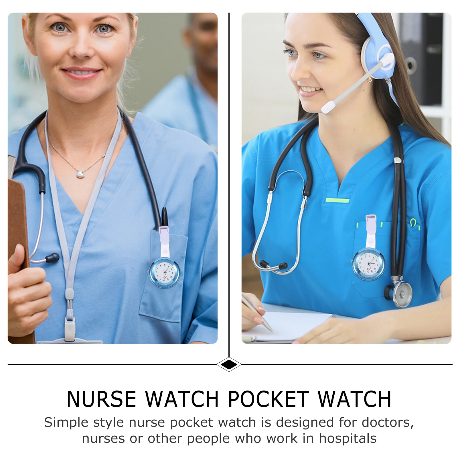 

Nurse Watch Medical Fob Watch Clip-on Portable Durable Practical Gift for Nurses Staff Nurse Watches for Women
