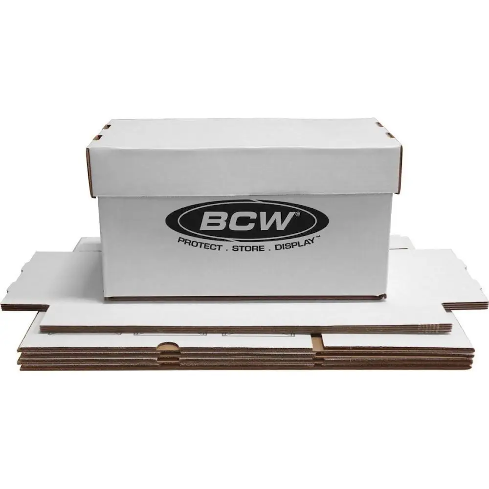 

Складные прочные картонные коробки для хранения виниловых пластинок 45 об/мин - набор из 10 штук | Вмещает более 150 7-дюймовых пластинок, идеально подходит для диджеев и коллекционеров.