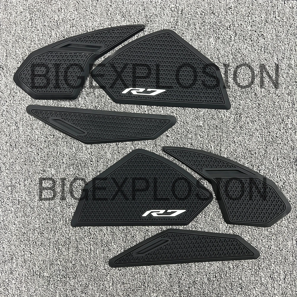 

Motorcycle For Yamaha YZF-R7 2021-2022 Side Fuel Tank pad Tank Pads Protector Stickers Decal Gas Knee Grip Traction Pad Tankpad