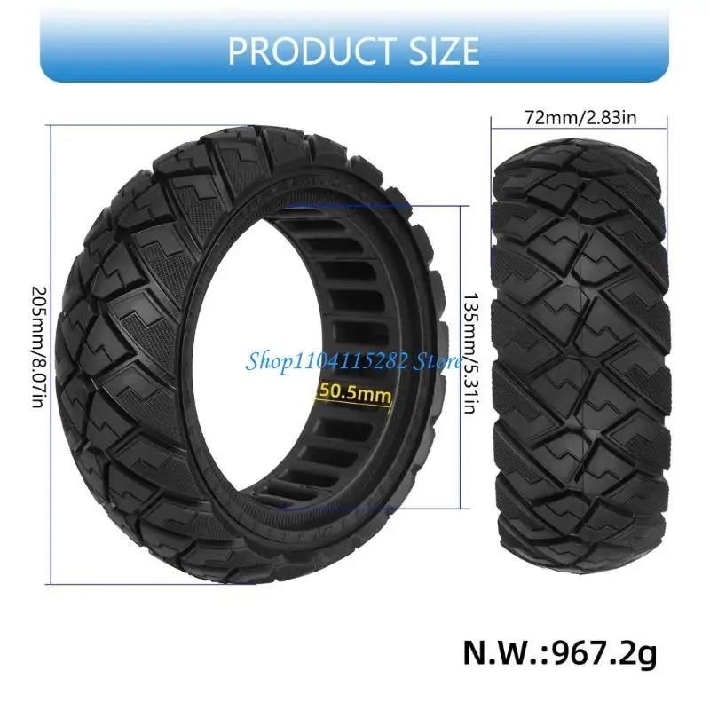 إطار سكوتر كهربائي للموسم 9 × بوصة، هيكل من المطاط الصلب الصلب