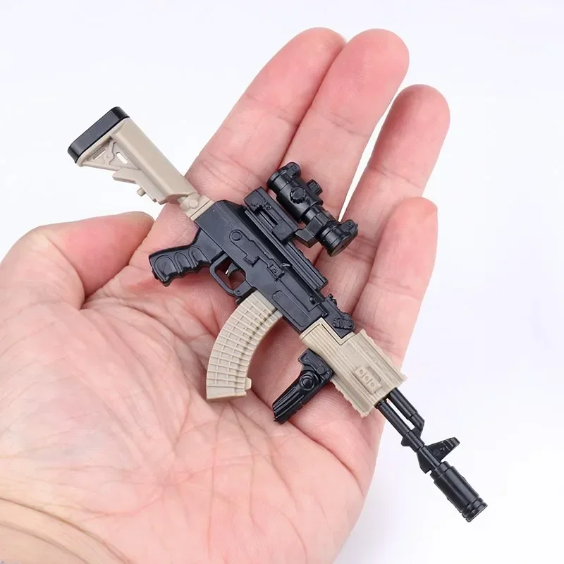 1/6 98K  AK47 M4 M416 AKM AK74 Color Version Assemble Gun For 12\
