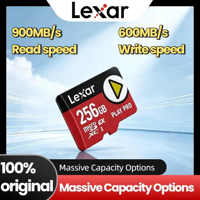 

Lexar PLAY PRO Micro SD Card 256GB 512GB 1TB 900/MB s V30 U3 C10 Express Memory Card for Switch Tablet TF Card Max Premium