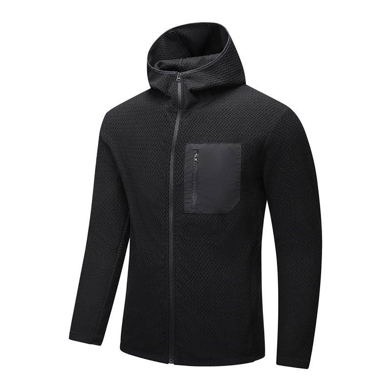 Spring Autumn  Pullovers Hiking Jacket Climbing Outdoor Jackets  Lightweight Insulated CoatFashion Black Casual Sweatshirts