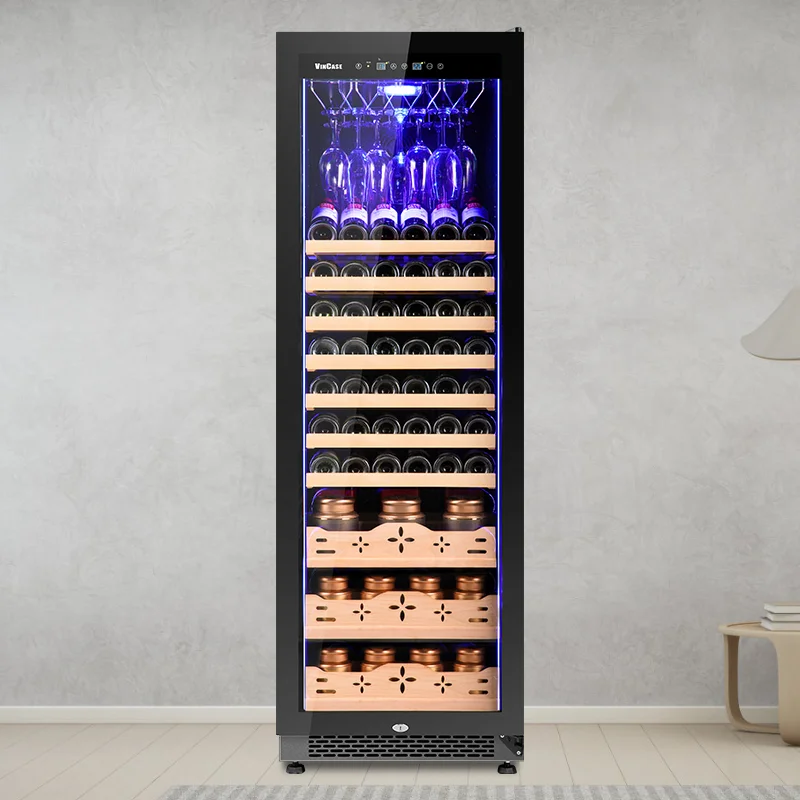 Free Standing Wine Cellar Thermoelectric Refrigerator Compressor Rechargeable Beer Wine Cooler for Home